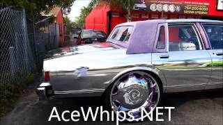 AceWhipsNET Budas Chrome Chevy on 28quots And Chrome FX on 32quot Forgiatos [upl. by Nishom941]