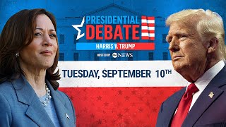 WATCH Trump and Harris face off in their first presidential debate hosted by ABC News [upl. by Ahsem]