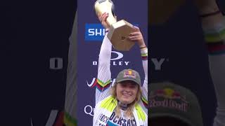 Loudenvielle rewarded Valentina Höll 🇦🇹 with a 3️⃣rd Downhill World Cup title 🏆 MountainBike [upl. by Aninat]