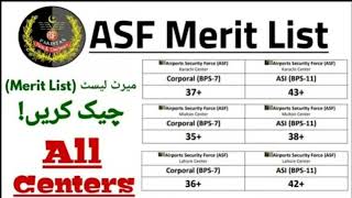 ASF merit list 2023  ASF ASI corporal results 2023  ASF update [upl. by Puff]