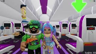 UÇAKTA CANAVAR 😱 ROBLOX BROOKHAVEN UÇAK HİKAYESİ KubraNisaYoutube HanKanaL [upl. by Itch]