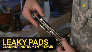 Leaky Pads Clarinet Instrument Repair [upl. by Hailed]