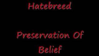 Hatebreed  Preservation of Belief [upl. by Gram]