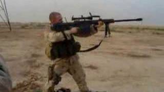 Shoulder firing the M107 Barrett [upl. by Adnohsal733]