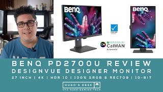 BenQ PD2700U review  Professional design monitor for creative work [upl. by Ticon]