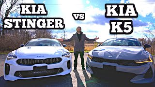 Kia Stinger vs Kia K5 Which One Should You Buy [upl. by Jemine]