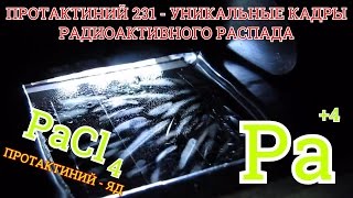 ПРОТАКТИНИЙ 231  Уникальные кадры радиоактивного распада самого ЯДОВИТОГО металла [upl. by Coady]