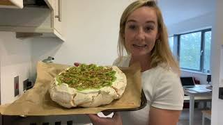 Coconut and lime pavlova  Baking with Hayley [upl. by Rambow682]