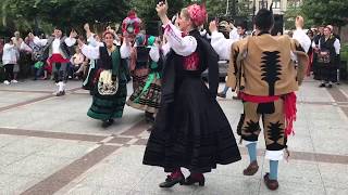 Traditional Asturian music and dance in Gijon [upl. by Zsa835]