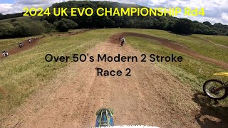 2024 UK EVO Championship Round 4 Wickwar Mx Track Over 50s Modern 2 Stroke Race 2 [upl. by Gray]