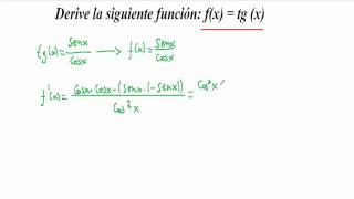 Derivada de tg x [upl. by Yartnoed]