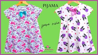 ✅️🌼Como hacer pijamas para niña facil paso a paso baby frock cutting and stitching [upl. by Ruelle382]