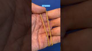 Silky rope chain shagun jewellers SHAGUNJEWELLERSMUMBAI [upl. by Htilil430]