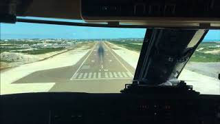 Gulfstream IVSP Cockpit View Landing Turks and Caicos Providenciales MBPV [upl. by Ecerehs400]