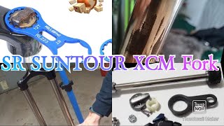 SR SUNTORUR XCM FORK Service at home [upl. by Wilhelmine]