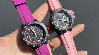 UNBOXING Breitling Endurance Pro 38 Purple Pink Blue Red White [upl. by Franzoni597]