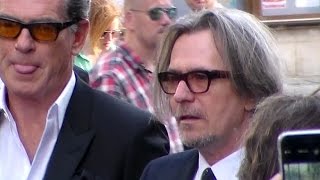 Gary OLDMAN  Paris 28 june 2015 Fashion Week Yves Saint Laurent show [upl. by Ozen]