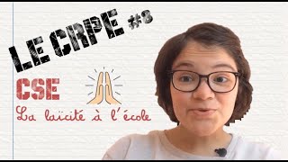 CRPE 2019 8  CSE  La laïcité à lécole [upl. by Aisila951]