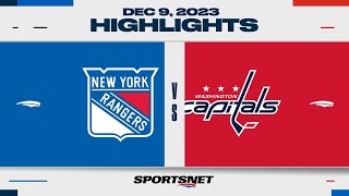 NHL Highlights  Rangers vs Capitals  December 9 2023 [upl. by Jenni]