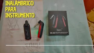 SISTEMA INALÁMBRICO PARA GUITARRA O para cualquier instrumento Irin In  20  Review amp Unboxing [upl. by Aihpled540]