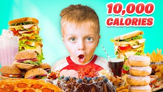 I TRIED THE 10000 CALORIE CHALLENGE [upl. by Eppesiug]