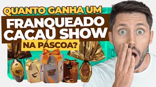 Quanto GANHA um franqueado CACAU SHOW na PÁSCOA [upl. by Hamo]