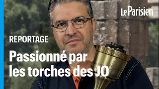 JO 2024  ce Français collectionne les torches olympiques [upl. by Higgs]