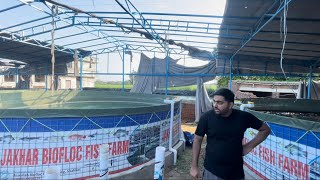 Biofloc Fish Farming  آج بائیوفلک فارم وزٹ کیا اور دو چھوٹے کتے گفٹ میں ملے [upl. by Trauts]