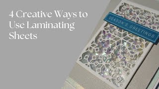 4 Creative Ways to Use Laminating Sheets [upl. by Jeminah]