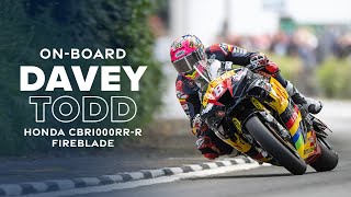 Onboard with Davey Todd  2023 Isle of Man TT Races [upl. by Hsirap]