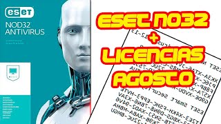 ESET NOD 32 ULTIMA VERSION  SERIALESLICENCIAS AGOSTO GRATIS FREE [upl. by Ollehto]