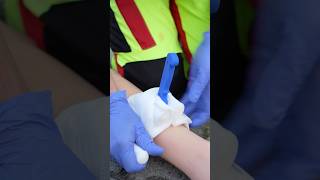 First Aid for an Impaled Knife Wound 🔪🩸 ambulance paramedic emergency hospital firstaid [upl. by Richards291]