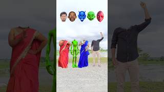 moye moye tranding song and blue Sadi women amp red sadi women and young alien head matching new game [upl. by Annavas]