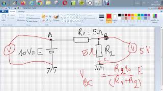 Micro cap  Diviseur de tension  Montage potentiométrique simple [upl. by Duj]