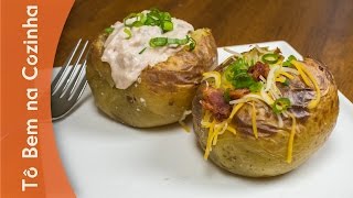 BATATA RECHEADA  Receita de baked potato Episódio 68 [upl. by Dituri388]