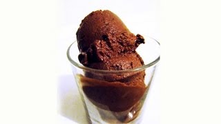 How to make Chocolate Ice Cream Gelato without icecream maker machine amp without cream Low Fat [upl. by Kayne]