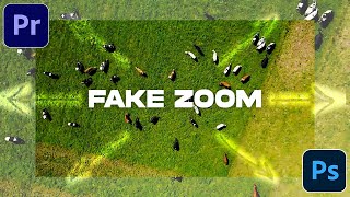 How to create a Fake Drone Zoom Out Effect using Generative AI in Adobe Premiere Pro amp Photoshop [upl. by Vtarj]