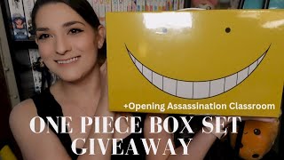 One Piece Box Set Giveaway  Opening New Box Set [upl. by Schroth740]