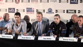 UNCUT  NATHAN CLEVERLY V TONY BELLEW O2 PRESS CONFERENCE FOR iFILM LONDON [upl. by Ambrosane688]