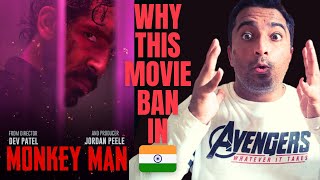 Monkey Man Movie Review  Monkey Man Ban in India  Dev Patel  Anti HINDU [upl. by Anelagna675]