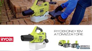 Atomizzatore Sanificatore Nebulizzatore Ryobi RY18FGA a Batteria 18V [upl. by Busiek]