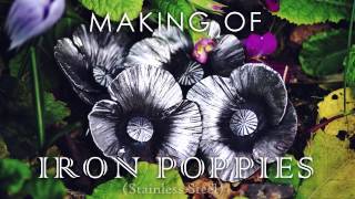 Making Of  Stainless steel Poppies Brooches [upl. by Chloe]