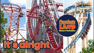 Flamingo Land Review  Quantity Over Quality  Malton England Theme Park [upl. by Eisserc548]