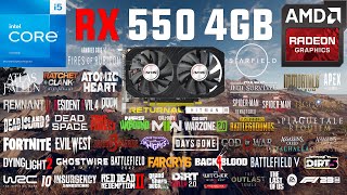 RX 550 4GB Test in 50 Games in 2023 [upl. by Olwena]