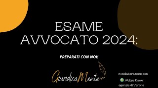 ESAME AVVOCATO 2024 [upl. by Anevad]