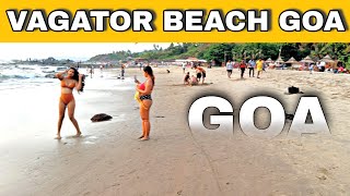 GOA Vagator Beach  Vagator Beach Water Sports Dhecks Night Party  Satyam vlogs [upl. by Anyzratak931]