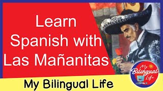 Learn Spanish with Music  Las Mañanitas by Vicente Fernández  Traditional Birthday Song [upl. by Helsa]