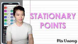 Stationary points and types of stationary points [upl. by Alecia]