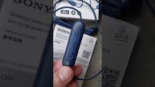 SONY WIC100 Wireless Inear Headphone  25 Hours  Bluetooth  C100 [upl. by Rubinstein216]