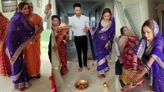 Ankita Lokhande Griha Pravesh in Sasural with Husband Vicky Jain [upl. by Anerom]